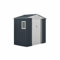 Gardiun Caseta Metálica Darwen 2,71 m² Exterior 127x213x205 cm Acero Galvanizado Gris Antracita