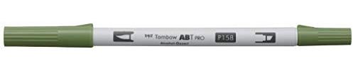 Tombow ABTP-158 Alkoholbasierter Marker ABT PRO zwei Spitzen dark olive