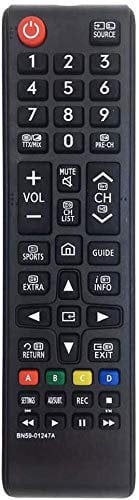 MYHGRC New Remote Control BN59-01247A for Universal Remote Control Samsung Smart TV TV Fits UE55KU6500U UA78KS9500W UA88KS9800 UE40KU6000 UE49KU6500 No Setup Required