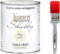 CHALK PAINT Beige Sabbia & PENNELLO - Pittura Shabby Chic Vintage EXTRA OPACA (1 Litro) + 1 Pennello Professionale (40 mm)