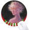 Lila XJJ Oil Painting Round Rubber Mouse Pad Weihnachtsdekoration