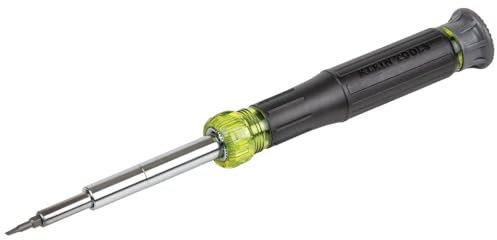 Electronic Screwdriver, 14-in-1 with 8 Precision Tips, Slotted, Phillips, and Tamperproof TORX Bits, 6 Precision Nut Drivers Klein Tools 32314