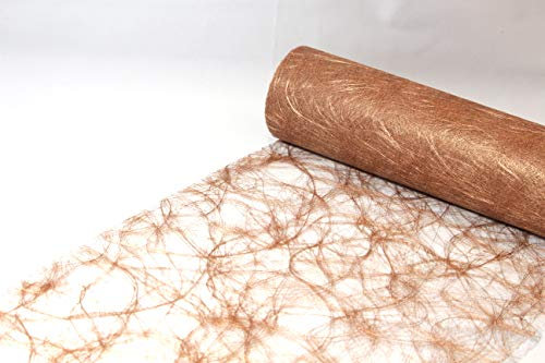 JULANO Sizoweb Original Tischläufer Tischband zur Dekoration (10cm,5m, Kupfer)