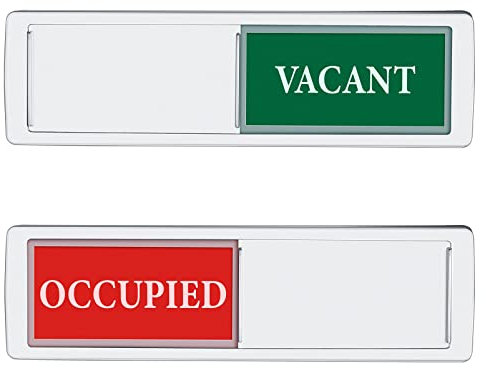 iplusmile Vacant Occupied Sign, Sliding Door Sign Do Not Disturb Restroom Office Conference for Bathroom Home Office Conference Room