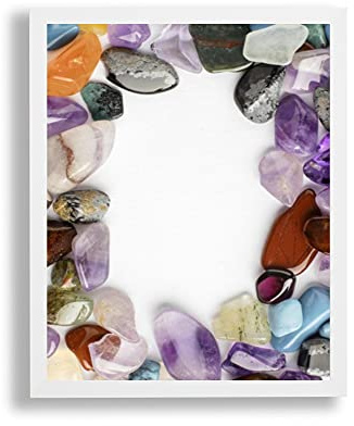 arte-tuo Bilderrahmen Opal N | 60x70 cm | Weiß matt | klares Kunstglas | Poster Puzzle Diamond Painting Drucke