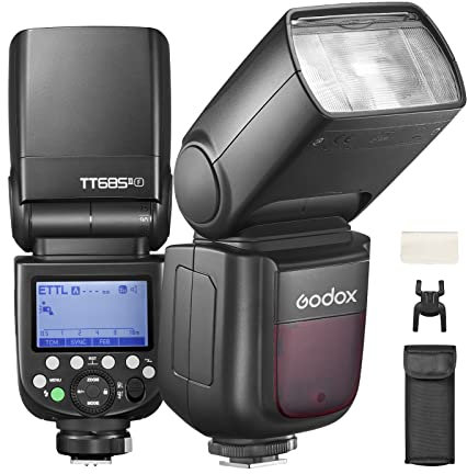 Godox TT685II-F Flash pour Appareil Photo Fujifilm, GN60 Speedlite TT685II Fuji Flash, 2,4G sans Fil Transmission, TCM Fonction, HSS 1/8000s, Conversion Instantanée TCM