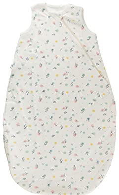 Popolini Schlafsack Style SUMMER extra langer Zwei-Wege-Zip (S - 70cm / 28in (0-6 Monate), Birdy Dots)