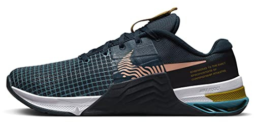 Nike DO9328-401 Nike Metcon 8 Sneaker Adult Armory Navy/Arctic Orange-Obsidian 10