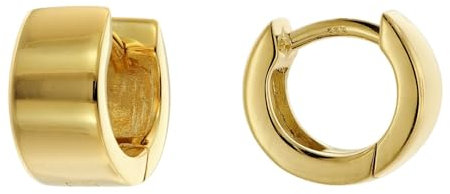 trendor Damen Ohrringe Gold 333/8K Creolen Ø 10 mm eleganter Ohrschmuck für Damen, zauberhafter Schmuck aus Echtgold, zeitlose Geschenkidee für Frauen, 41496