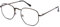 DOOViC Blaulichtfilter Lesebrille Metallrahmen Dünnes Gestell Bronze Große Gläser Brille mit Sehstärke für Damen/Herren 1,25