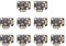 Piastra di Calibrazione del Controller di Gioco, 10pcs Gamepad Joystick Drift Repair Board Universal 3D Analog Joystick Drift Fix Mod per Controller di Gioco Nero