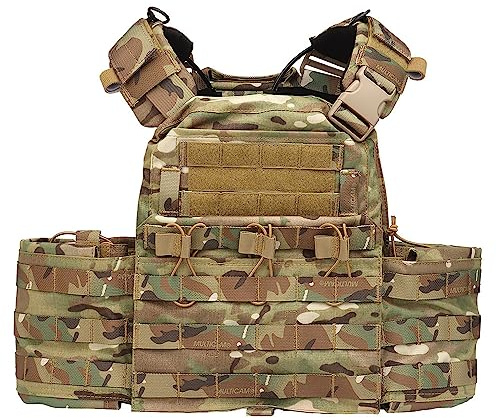 ACEXIER Airsoft CPC Tactical Vest Cage Plate Carrier Magazine Pouch Quick Release Cummerbund EVA Pad Plate Baffle Paintball Accessories