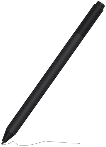 Surface Pen 1776 (EYU-00001) für Microsoft Surface Pen für Surface Pro 7+/8/7/6/4/3/Go3/2/1/Studio 2+/2/1/Book 3/2/1/Laptop 5/4/3/2/1, 4096 Druckstufen, magnetische Adsorption, AAAA-Batterie, Schwarz