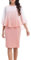 Gardenwed Vestidos de noche elegantes para mujer, gasa, capa bodycon vestido hasta la rodilla, formal, cóctel, fiesta, invitado de boda, vestido festivo, Rubor, S