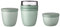 Mepal - 3-tlg. Snackpot - Lunchpot Starter-Set Ellipse - Praktischer Behälter zur Aufbewahrung & für Transport von Lebensmittel - Tiefkühltauglich - Spülmachinenfest - Nordic Sage