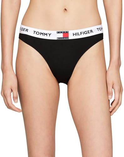 Tommy Hilfiger Damen Slip Bikini Form Classic Bikini Stretch, Schwarz (Black), M
