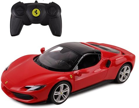 TURBO CHALLENGE - Ferrari 296 GTS - RC Prestige - 1/24-095642 - Ferngesteuertes Auto - Rot - Batterien Nicht enthalten - Kunststoff - Kinder Spielzeug - Geschenk - Lizenz - Ab 6 Jahren