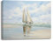 Piy Painting Tableau sur Toile Seascape, Impression sur Toile de Voilier, Tableau Decoration Murale pour Chambre, Salle de Bains, Salon, Cadeau d’anniversaire, Cadre en Bois Intégré, 40x30cm