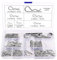 VooGenzek 100 Stücke 7 Größen Edelstahl Splint Kit, R Clips Haltestifte, Federstecker, für Automobil, Mechanik, Autowerkstatt, Werkstatt