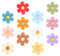 Gjinxi 12PCS Cute Colorful Flower Fridge Magnets, 3D Flower Cute Refrigerator Door Decoration Cute Refrigerator Colorful Decorative for Whiteboard Kitchen Refrigerator Office Decor(12 colors)