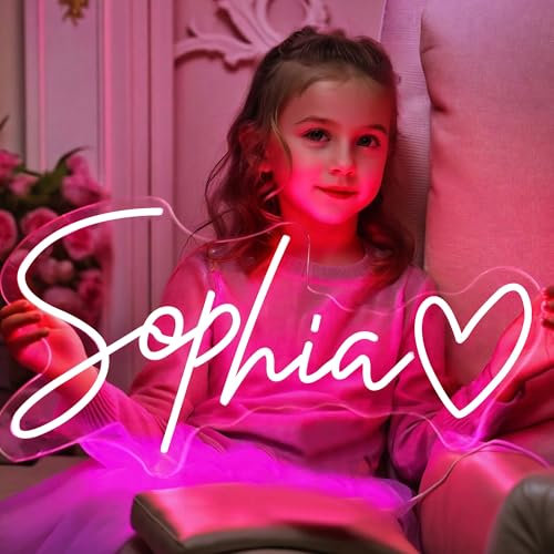 Custom Neon Signs, Dimmable Neon Sign Customised for Wall Decor, Personalized Led Neon Sign for Weddings Birthday Party Gift Bedroom Bar Shop Logo Neon Lights