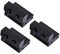 AUTSUPPL 3St Track Scheunentorstopper Doppelschiebetür Türstopper Sicherheitsleiste Türstopper für Scheunentor Stoßstopper Schiebetürstopper für Schiene Scheunentor Stoßstange Silikon Black