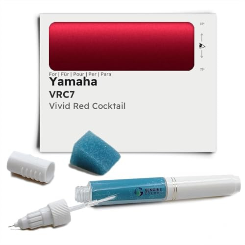 Genuine Colors Stylo de Retouche VIVID RED COCKTAIL VRC7 pour Yamaha Rouge