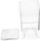 Ipetboom Nail Towel Storage Box Square Container Cotton Pad Makeup Sponge Holder Wipes Dispenser Clear Makeup Organizer Holders Makeup Remover Pads Organizer Transparent