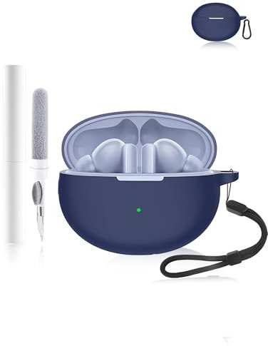 Silicone Protective Case for Huawei FreeBuds 5i Earbuds - Durable and Eco-Friendly Bluetooth Earphone Cover with Precise Holes and Charging Compatibility - Shock-proof, Comfortable Touch - Blue