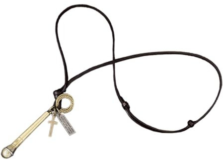 Holibanna Cowhide Mens Pendant Necklace Hip-hop Style Neck Jewelry for Men Vintage Neck Chain for Boys