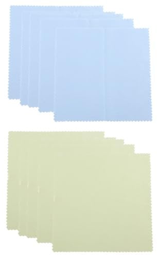 Qusedwey Pack 10 Microfibre Cleaning Cloth for/Clenz/Glasses/Lens Optical Wipes Spectacles/CameraSpectacles/Sunglasses, Camera Lenses/CD'S, DVD'S, PDA'S, IPads Screens