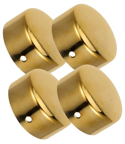 Cabilock 4stücke Edelstahl Handlaufkappen Für Treppenabschlüsse Anschlussstück-dichtungsabdeckungen Handlauf-endabdeckungen Aus Edelstahl Treppengeländer-endbeschläge Zubehör Zur Handlaufbe