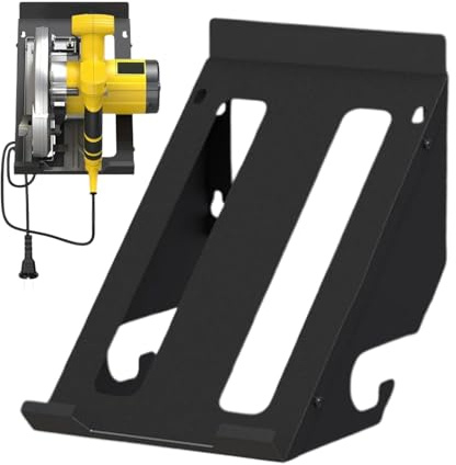 Nuyhadds Halterung für Kreissäge, robustes Metall, Wandmontage, für Werkstatt, Reparaturgeschäft, Metallarbeiten, Mauerwerk und Zimmerei