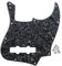 FLEOR 10-Loch JB Bass Pickguard 4Ply Scratch Plate ohne Truss Rod Notch für Standard 4-Saiter Modell JB Bassgitarre, Schwarze Perle