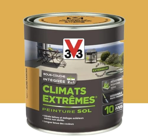 Peinture Sols Extérieurs Climats Extrêmes Satin Jaune 0.5 L
