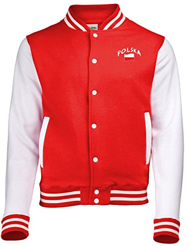 Supportershop Pologne Veste Bicolore Mixte Adulte, Rouge, FR : S (Taille Fabricant : S)