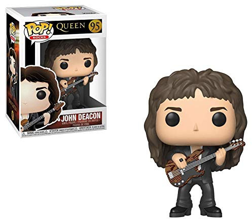 Funko Pop! Vinyl: Rocks: Queen: John Deacon - Figura in Vinile da Collezione - Idea Regalo - Merchandising Ufficiale - Giocattoli per Bambini e Adulti - Music Fans - Figura per i Collezionisti