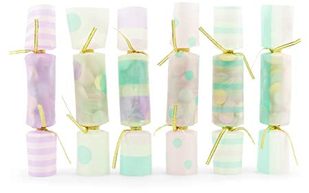 PartyDeco Konfetti-Knallbonbons - Pastell - 6 Stück