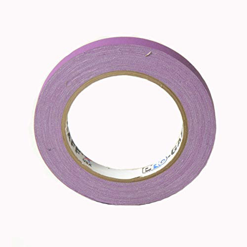 Pro Tapes Permacel Pro-Gaff fluoreszierendes Gaffer-Tuchband, 12 mm breit, 23 m lange Rolle, selbstklebendes Bastelband (lila)