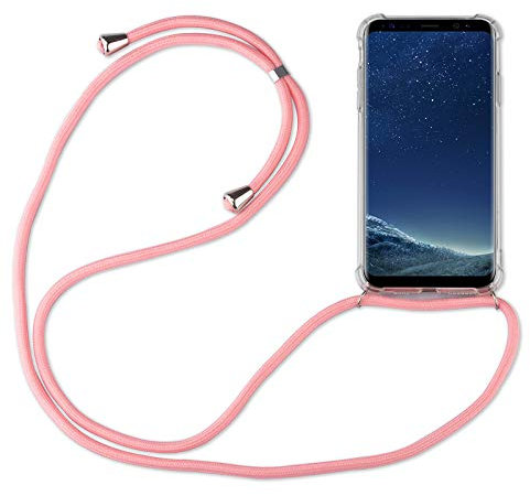 betterfon | Samsung Galaxy S8 Handykette Smartphone Halskette Hülle mit Band - Schnur mit Case zum umhängen Handyhülle mit Kordel zum Umhängen für Samsung Galaxy S8 SM-G950 Rosa
