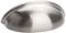 LONTAN 10 Pack Brushed Nickel Cup Handles 76mm Hole Centers 3 Inch Kitchen Cabinet Handles Suitable for Cabinets and Drawers in Bedrooms, Kitchens, Study Rooms, and Living Rooms, Zinc Alloy