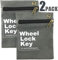 TripleGuard Wheel Lock Key and Lug Nut Storage Bag - Safely Organize Your Wheel Locks and Lug Nuts in One Place (2 Pack)