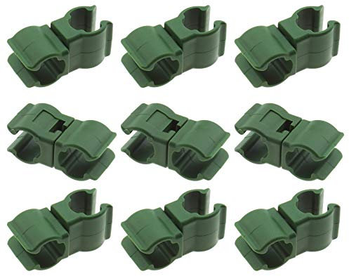 OTOTEC 50Pcs Plant Trellis Cane Connector, Climbing Rattan Stent Accessories Plant Connector Stake Clip for Garden Orchard Tomato Cage (11mm)
