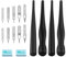 Huayue 2 Sets Comic Drawing Painting Tools Kit, Calligraphy Pen Nib Pens Manga Painting Kit 4 Dip Pen Holder + 10 Nib + 2 Drawing Eraser for DIY Craft Sketching Mapping, Black