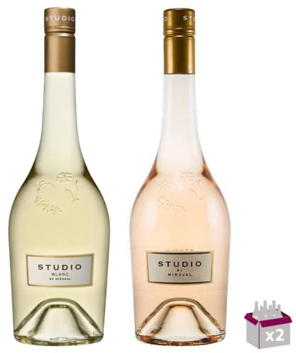 Lot découverte Studio by Miraval 2x75cL – 1 Studio by Miraval 2021 Rosé 75cL 12.5% & 1 Studio by Miraval 2021 Blanc 75cL 13%