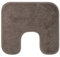 Gözze - Premium Rutschfester Badteppich mit Ausschnitt, RIO, 100% Microfaser, Ideal als WC-Vorlage für Standtoilette, 50 x 45 cm - Taupe