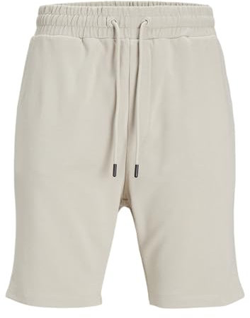 JACK & JONES Mens Jpstbradley Sn GMS Sweat Shorts, Off-White, S UK