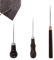 ZKGYUS 3 Pezzi Punteruoli da Cucito, Punteruolo con Manico di Legno, Perforatore, Punteruolo in Pelle per Cucire, Perforare