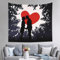 DEHIWI Love Kiss Wandteppich, leicht, weich, für Schlafzimmer, Wohnzimmer, Schlafsaal, 150 x 130 cm