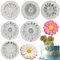 MYPRACS 6 Stück Chrysanthemen Blumen Silikonform Blumen Fondant Kuchen Backformen Schokoladen Süßigkeitsform für Kuchendekoration Cupcake Topper Gummipaste Polymer Ton